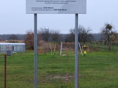 Poprawa zagospodarowania miejscowości Rulewo w celach rekreacji