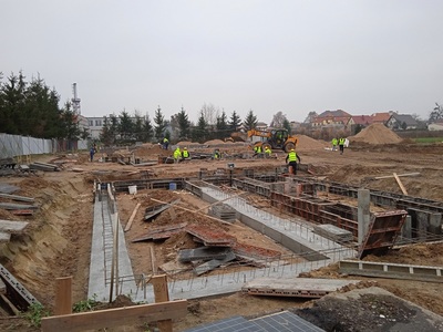 Budowa przedszkola - 8. tydzień