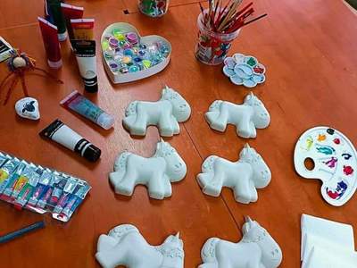 figurki jednorożca gotowe do pomalowania