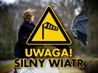 silny wiatr znak