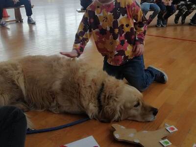 Dogoterapia w SP Wielki Komorsk