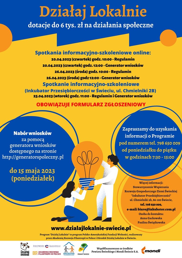 Konkurs Działaj Lokalnie