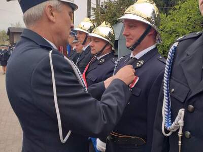 Jubileusz Jednostki OSP Lipinki, wręczenie medali