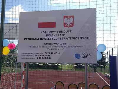 Uroczyste otwarcie boiska w Wielkim Komorsku