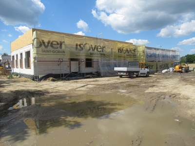 Budowa przedszkola - 39. tydzień, plac budowy
