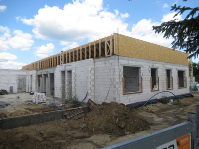 Budowa przedszkola - 39. tydzień, budowane przedszkole