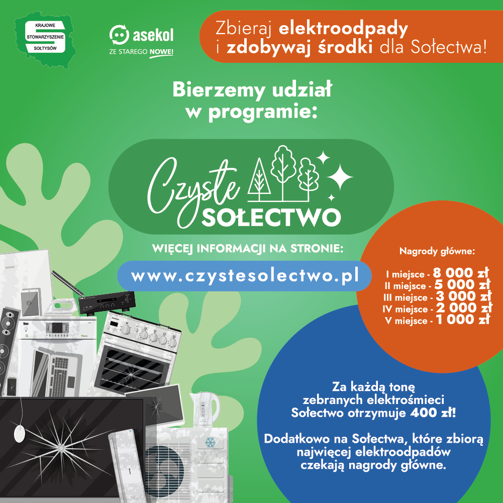 Program „CZYSTE SOŁECTWO” plakat