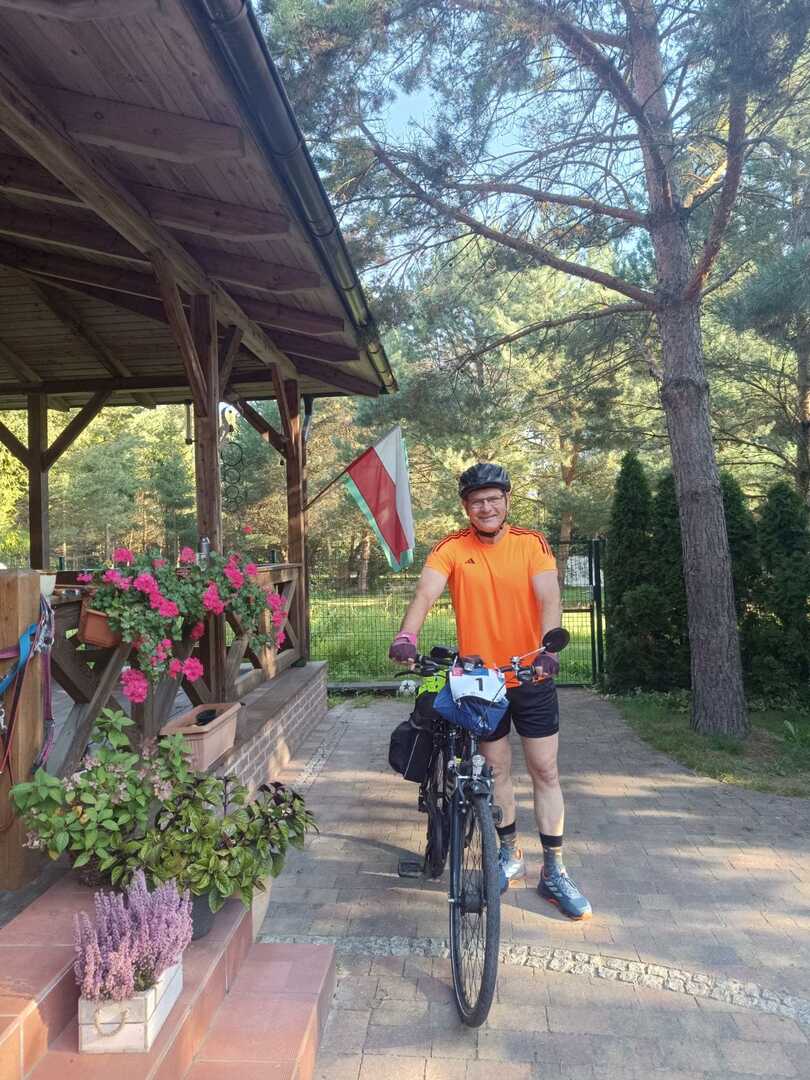 Wójt jedzie rowerem do Lichenia
