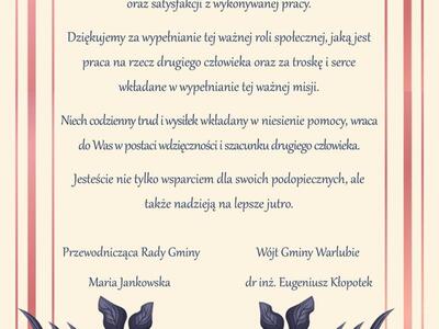 Dzień Pracownika Socjalnego - życzenia