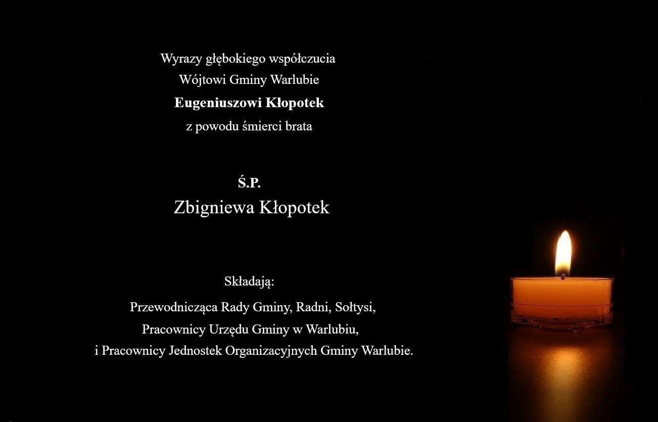 kondolencje dla rodziny i bliskich