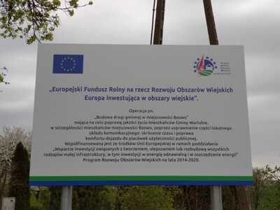 Budowa drogi gminnej w miejscowości Bzowo ukończona 