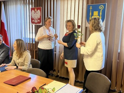Uroczyste wręczenie zaświadczeń dla nowo wybranego Wójta i Radnych Gminy Warlubie