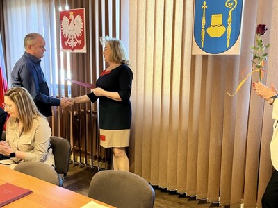 Uroczyste wręczenie zaświadczeń dla nowo wybranego Wójta i Radnych Gminy Warlubie
