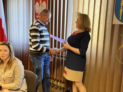 Uroczyste wręczenie zaświadczeń dla nowo wybranego Wójta i Radnych Gminy Warlubie