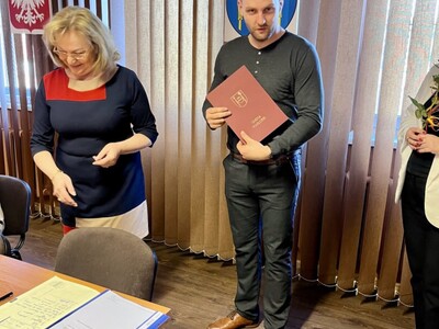 Uroczyste wręczenie zaświadczeń dla nowo wybranego Wójta i Radnych Gminy Warlubie