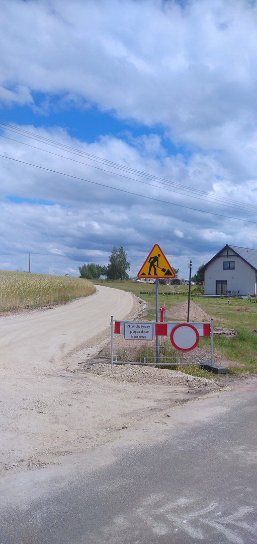 Budowa drogi wewnętrznej w miejscowości Warlubie, ul. Wybudowanie Nowskie