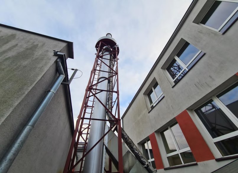 Wymiana kotłowni w budynku Szkoły Podstawowej w Warlubiu