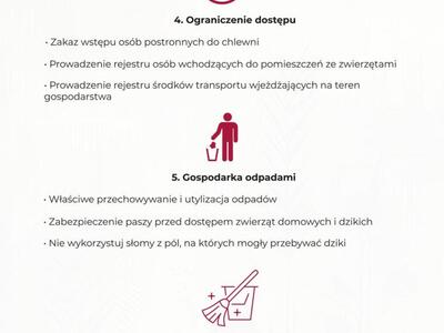 Bioasekuracja: ograniczenie dostępu, gospodarka odpadami, czyszczenie i dezynfekcja w ochronie świń przed ASF (strona 4)