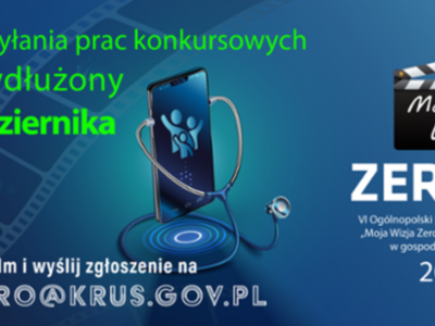 VI Ogólnopolski Konkurs dla Młodzieży „Moja Wizja Zero – recepta na zdrowie w gospodarstwie rolnym” przedłużony do 14 października! (baner)
