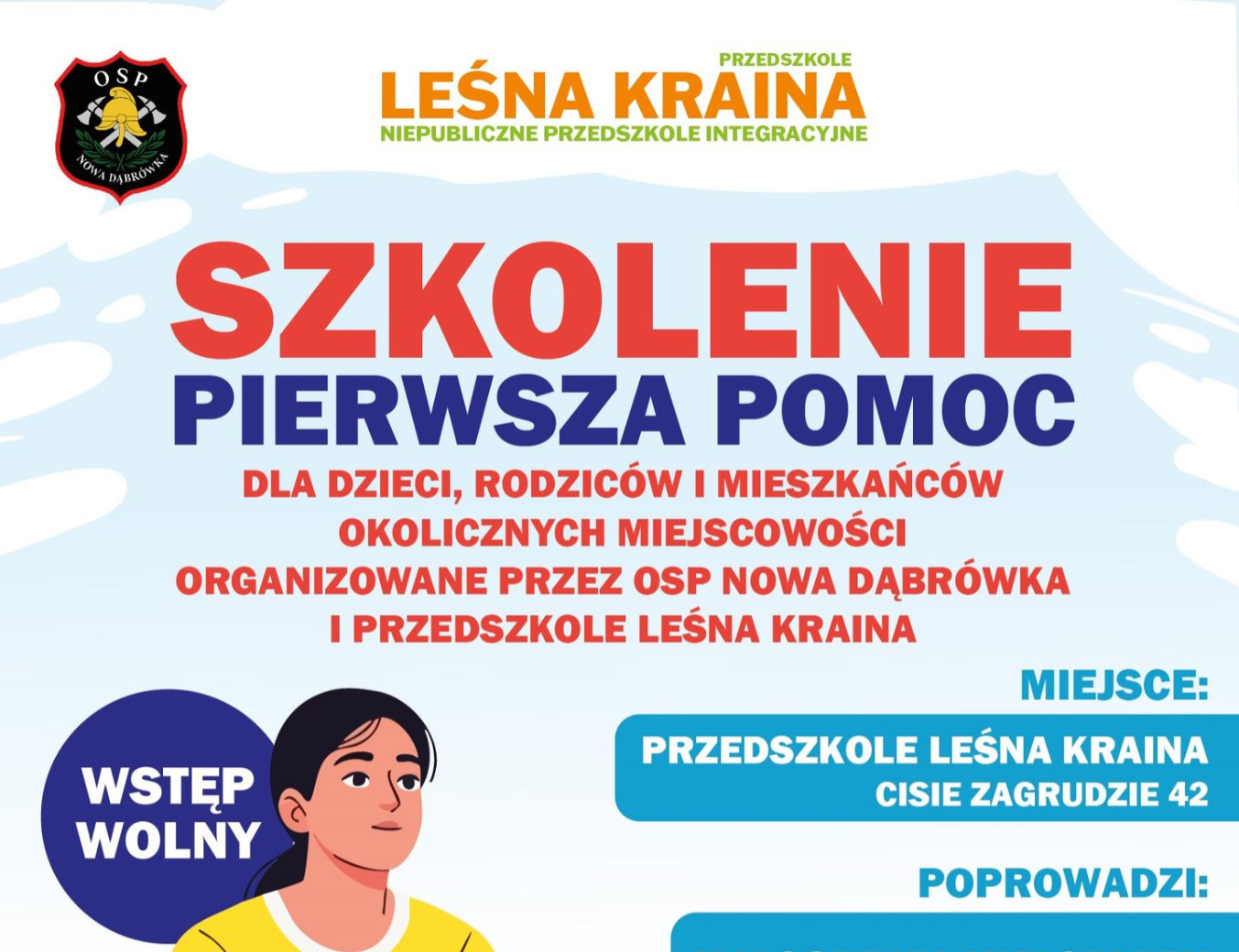 Serdecznie Zapraszamy na szkolenie z pierwszej pomocy