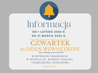 Dzień wewnętrzny w każdy czwartek