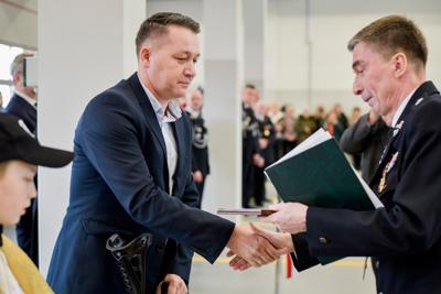 Uroczyste otwarcie remizy OSP Karsin