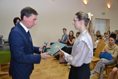 Wręczenie Stypendium Wójta Gminy Karsin