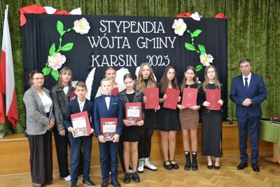 Wręczenie Stypendium Wójta Gminy Karsin