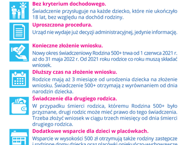 Nowy okres świadczeniowy w programie 500+