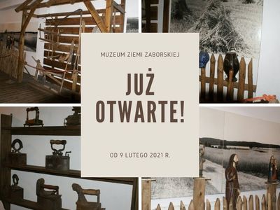 Muzeum Ziemi Zaborskiej  otwarte od 9 lutego 2021