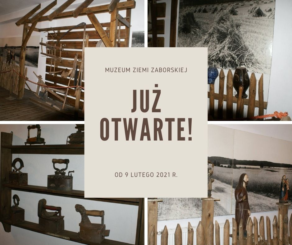 Muzeum Ziemi Zaborskiej  otwarte od 9 lutego 2021  