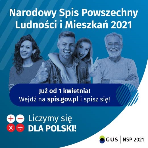 Narodowy Spis Powszechny od 1 kwietnia 2021, wejdź na spis.gov.pl i spisz się !