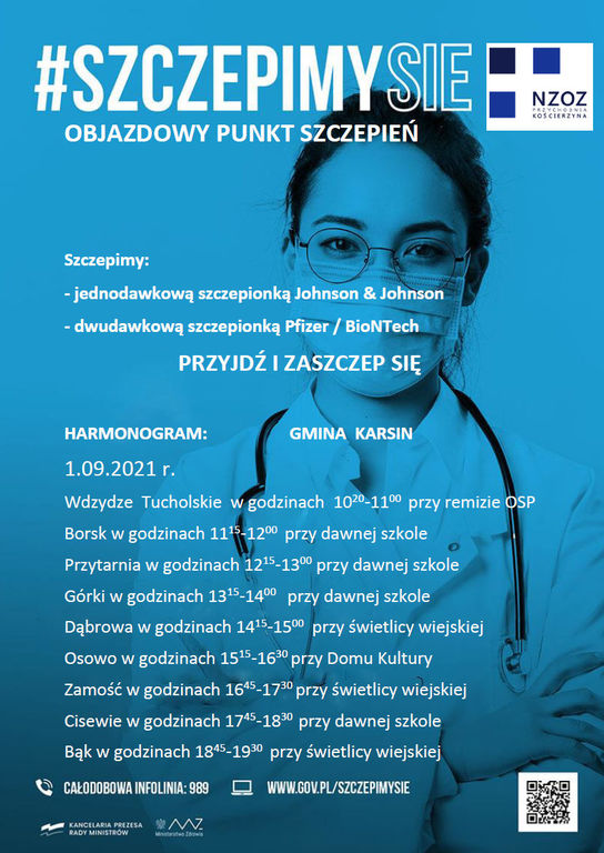 Objazdowy punkt szczepień - Gmina Karsin