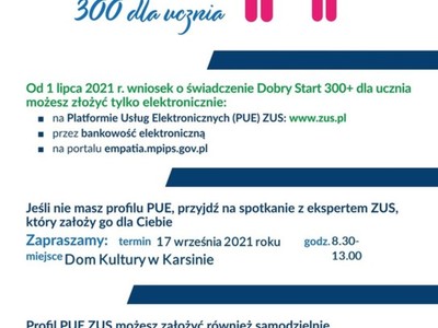 "Dobry Start - 300+ dla ucznia"