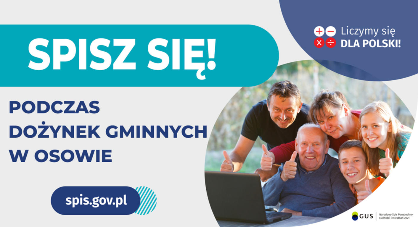 Plenerowy punkt spisowy podczas "Dożynek Gminnych" w Osowie