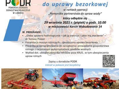 Pokazy maszyn do uprawy bezorkowej