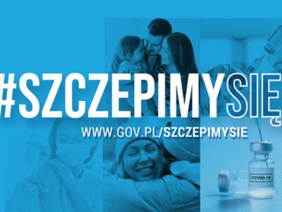 Informacja w sprawie rejestracji na szczepienie przeciw COVID-19 dla osób powyżej 65-roku życia.
