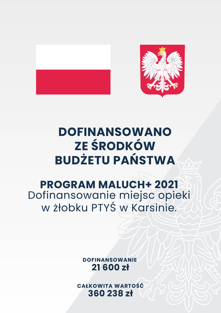Dofinansowanie ze środków Budżetu Państwa  