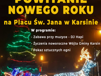 Plakat powitanie Nowego Roku 2022