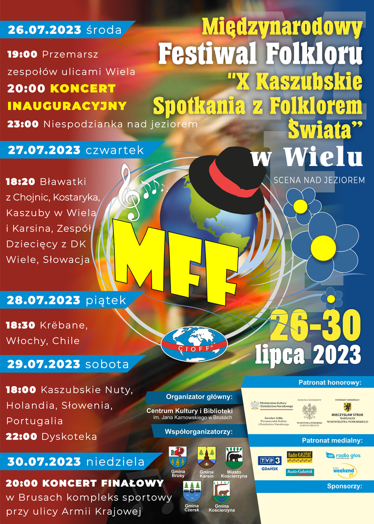 Plan międzynarodowego Festiwalu Folkloru w Wielu