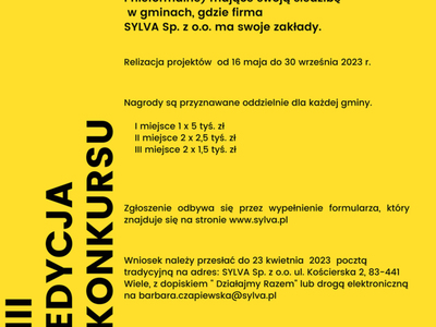 III Edycja konkursu "Działajmy razem"