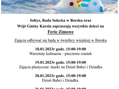 Ferie zimowe w Borsku