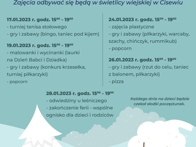 Ferie zimowe w Cisewiu