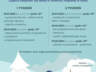 Ferie zimowe w Bąku