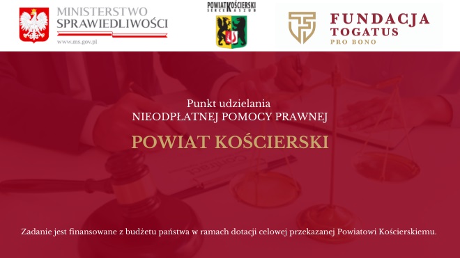 Nieodpłatna pomoc prawna w powiecie Kościerskim