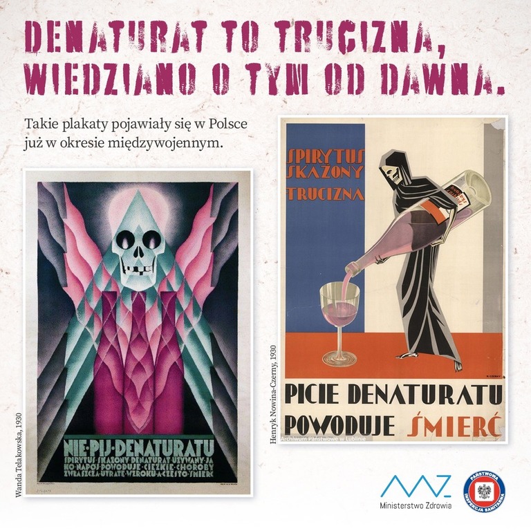 Plakat - Denaturat to trucizna