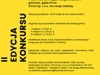 II Edycja konkursu "Działajmy Razem"
