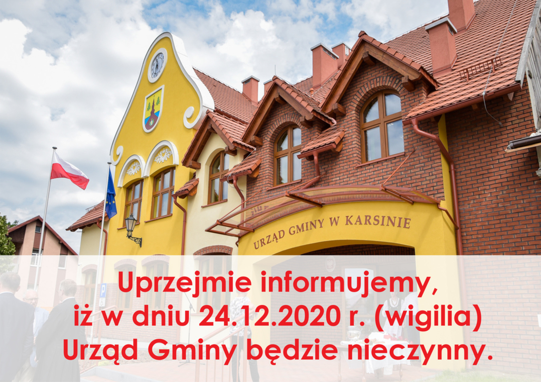Informacja Urząd Gminy w Karsinie 