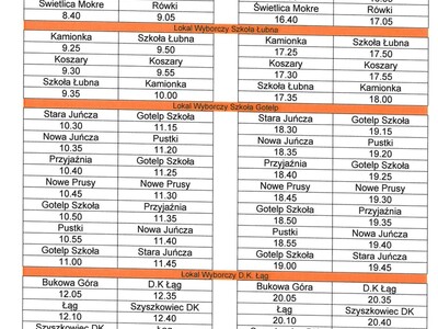 Rozkład jazdy 