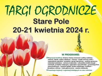 Plakat z informacją o targach